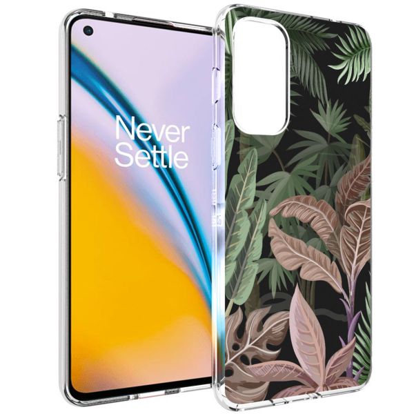 imoshion Design hoesje OnePlus Nord 2 - Jungle - Groen / Roze