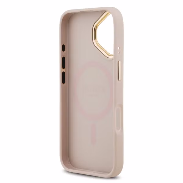 Guess Classic 4G Logo Backcover met MagSafe Apple iPhone 17 - Roze