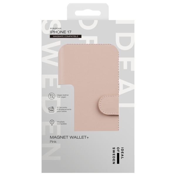 iDeal of Sweden Magnet Wallet+ Bookcase Apple iPhone 17 - Pink