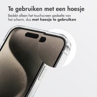 Accezz Gehard Glas Privacy Screenprotector + Applicator Apple iPhone 16 Plus / 15 Plus