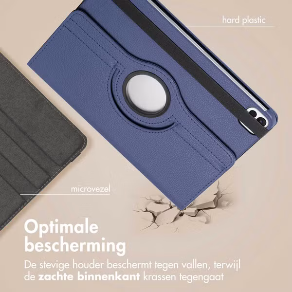 imoshion 360° draaibare Bookcase Apple iPad Pro 11 (2025) M5 / (2024) M4 - Donkerblauw