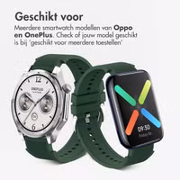 imoshion Siliconen bandje voor de OnePlus Watch 3 / 2 / 2R / Oppo Watch X2 / X - Donkergroen