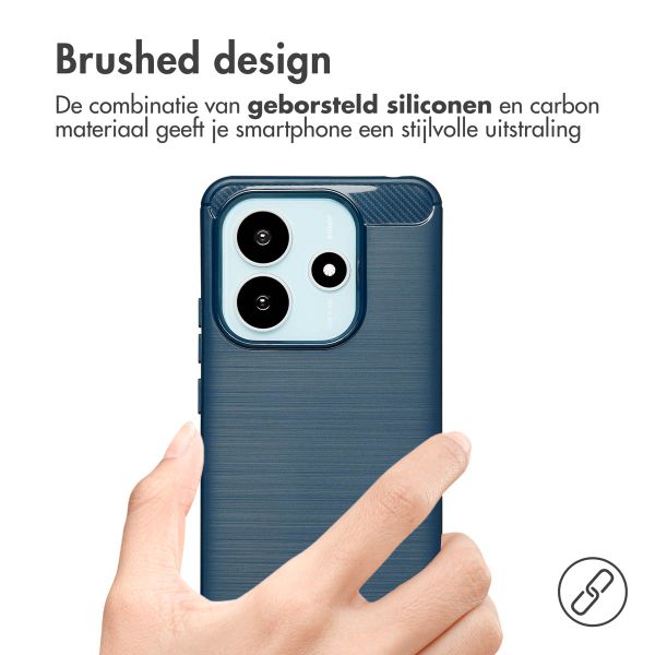 imoshion Brushed Backcover Xiaomi Redmi Note 14 (4G) - Donkerblauw
