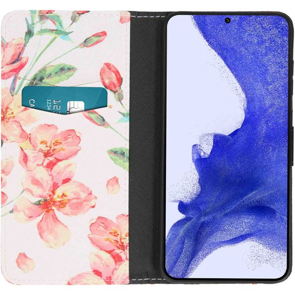 imoshion Design Softcase Bookcase Samsung Galaxy S23 Plus - Blossom Watercolor