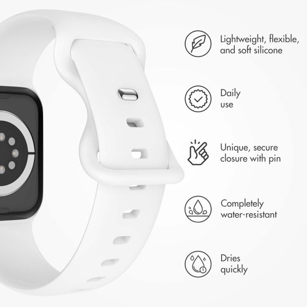 imoshion Silicone⁺ Strap Apple Watch | 38/40/41/42 mm - Size S/M - White