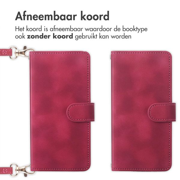 imoshion Bookcase met koord iPhone 15 - Rood