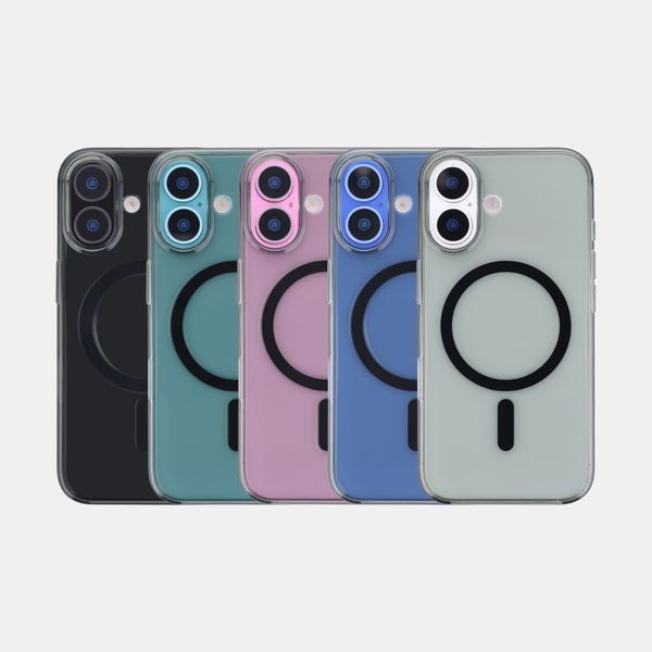 Accezz Lite Backcover met MagSafe Apple iPhone 16 - Smokey Clear