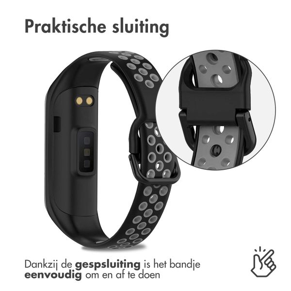 imoshion Siliconen sport bandje Samsung Galaxy Fit 2 - Zwart / Grijs