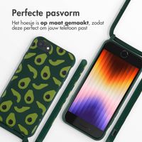 imoshion Siliconen design hoesje met koord iPhone SE (2022 / 2020) / 8 / 7 - Avocado Green