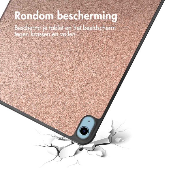 imoshion Trifold Bookcase iPad 10 (2022) 10.9 inch - Rosé Goud