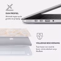 Burga Hardshell Cover Apple MacBook Air 13 inch (2022 / 2024 M3 chip / 2025 M4 chip) - Vanilla Sand