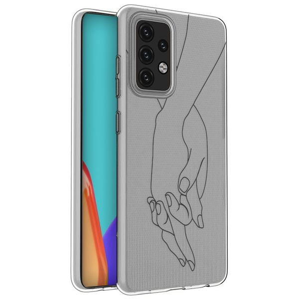 imoshion Design hoesje Samsung Galaxy A52(s) (5G/4G) - Hand - Transparant