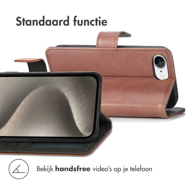 imoshion Luxe Bookcase Apple iPhone 17e / 16e - Bruin