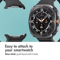 imoshion Ocean Silicone Band Samsung Galaxy Watch Ultra 2 (2026) / Ultra (2024/2025) - Black