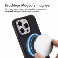 imoshion Color Backcover met afneembaar koord MagSafe Apple iPhone 15 Pro - Zwart