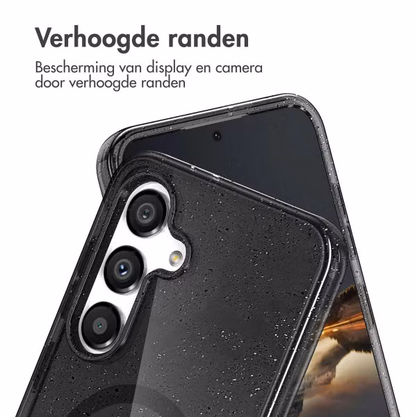 imoshion Sparkle Backcover met MagSafe Samsung Galaxy S24 - Glitter Zwart