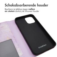 imoshion Design Bookcase Apple iPhone 12 (Pro) - Purple Marble