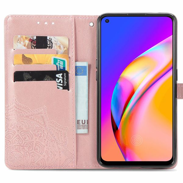 imoshion Mandala Bookcase Oppo A94 (5G) - Rosé Goud