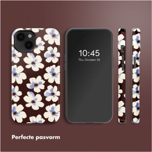 Selencia Vivid Backcover met MagSafe Apple iPhone 14 - Choco Flower Pop