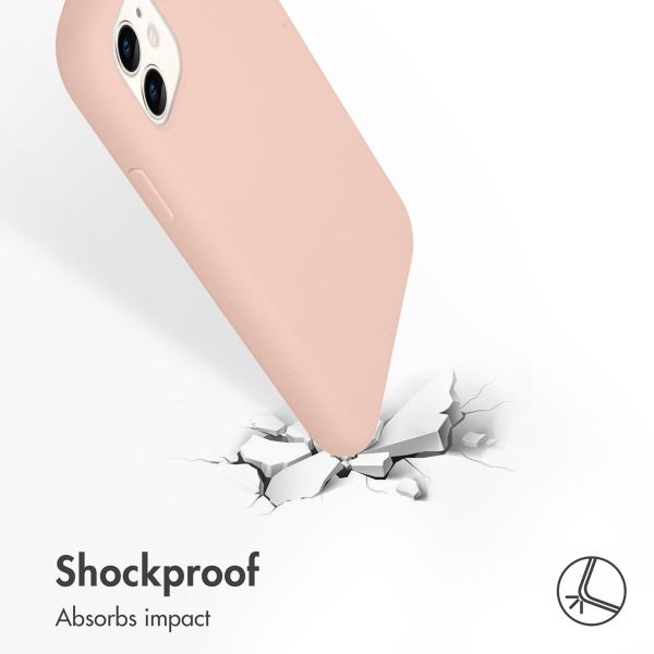 Accezz Liquid Silicone Back Cover Apple iPhone 11 - Pink