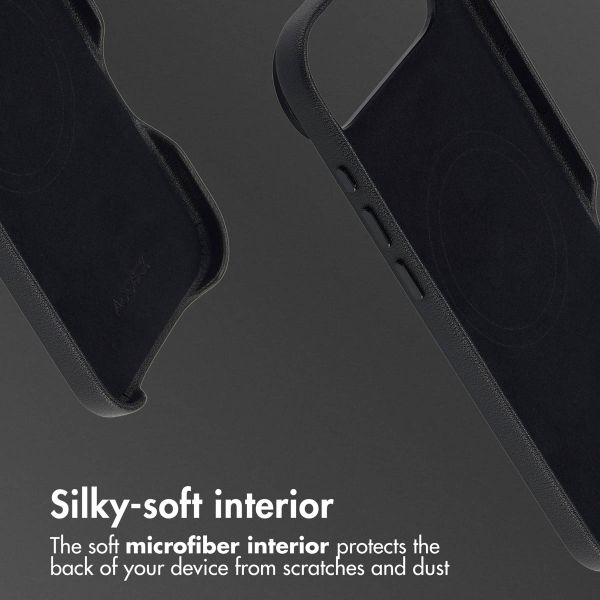 Accezz Leather Back Cover with MagSafe Apple iPhone Air - Onyx Black
