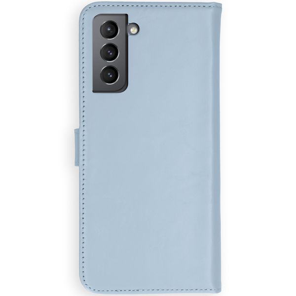 Selencia Echt Leren Bookcase Samsung Galaxy S21 Plus - Air Blue