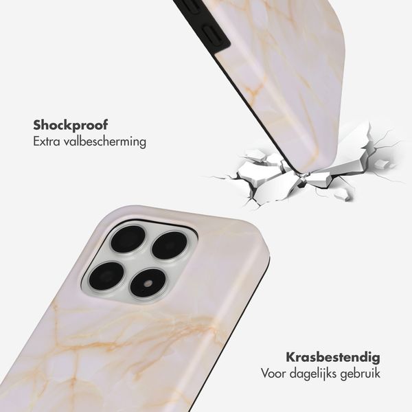 Selencia Vivid Backcover met MagSafe Xiaomi 17 - Golden Beige Marble