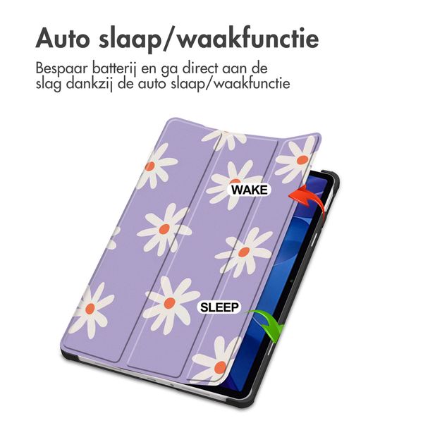 imoshion Design Trifold Bookcase Xiaomi Redmi Pad 2 - Flower Distance