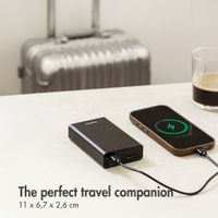 imoshion Ultra Series Aluminium Powerbank 20,000 mAh - Quick Charge and Power Delivery - Black