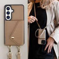 Selencia Sera Phone Case with Cord and Envelope Card Holder Samsung Galaxy S26 - Taupe