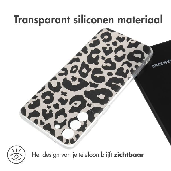 imoshion Design hoesje Samsung Galaxy S21 Plus - Leopard Transparent