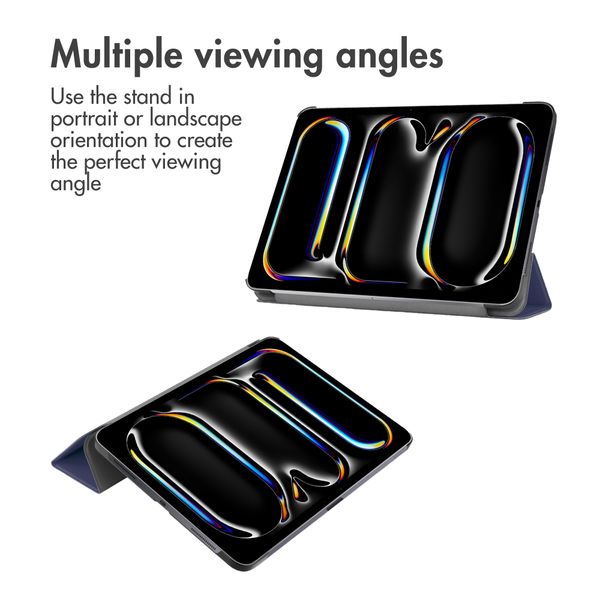 imoshion Trifold Book Case Apple iPad Pro 11 (2025) M5 / (2024) M4 - Dark Blue