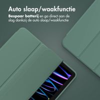 Accezz Smart Silicone Bookcase Apple iPad Air 11 inch (2025) M3 / (2024) M2 / Air 5 (2022) / Air 4 (2020) - Donkergroen