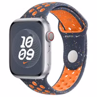 Apple Nike Sport Band Apple Watch Series 1 t/m 10 / SE / Ultra (2) (44/45/46/49 mm) - Maat M/L - Blue Flame
