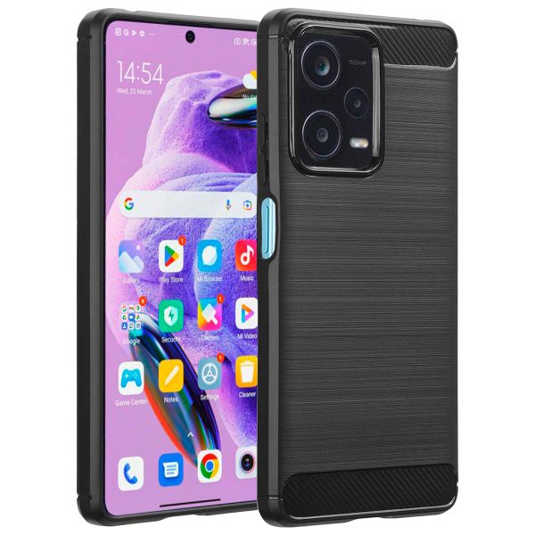 imoshion Brushed Backcover Xiaomi Redmi Note 12 Pro Plus - Zwart