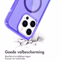 imoshion Sparkle Backcover met MagSafe Apple iPhone 13 Pro - Glitter Paars