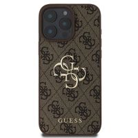 Guess 4G Metal Logo Backcover Apple iPhone 16 Pro Max - Bruin