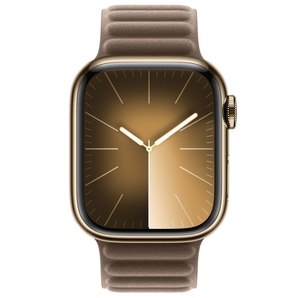 Apple Magnetic Link-bandje FineWoven Apple Watch Series 1-9 / SE - 38/40/41 mm / Series 10 - 42 mm - Maat M/L - Taupe