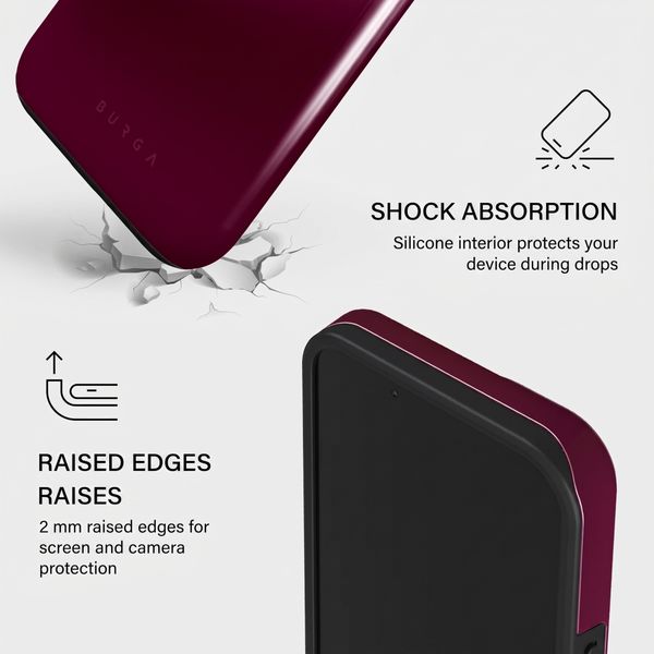 Burga Tough Case with MagSafe Apple iPhone 14 - Dark Cherry