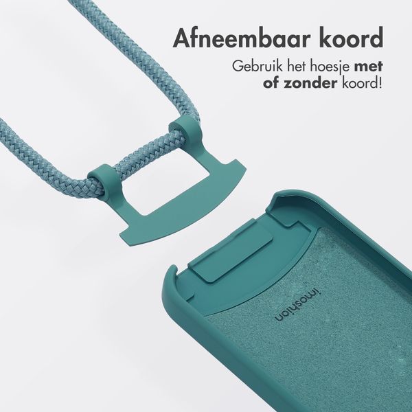 imoshion Color Backcover met afneembaar koord MagSafe Apple iPhone 12 (Pro) - Donkergroen