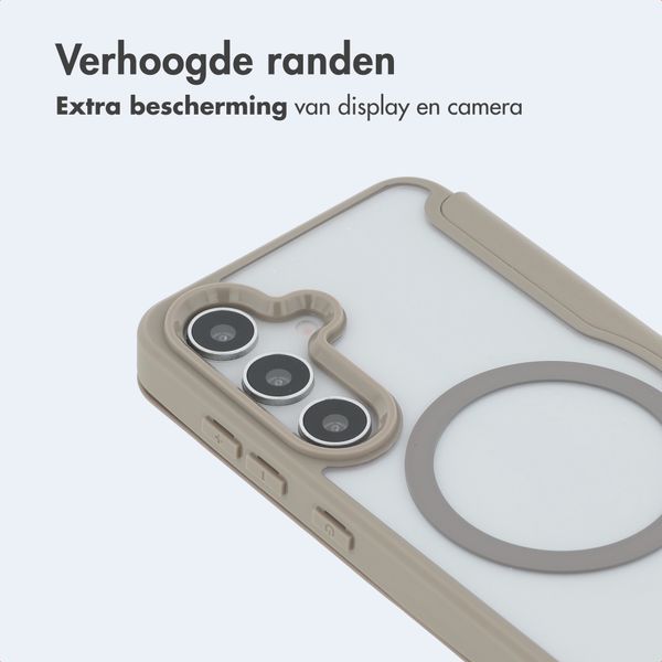 imoshion Transparante Bookcase met MagSafe Samsung Galaxy S25 / S24 - Beige