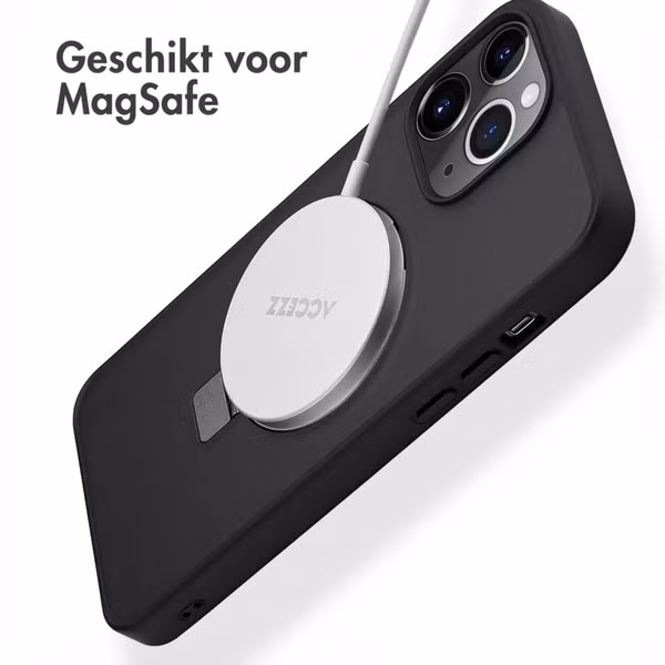 Accezz Ring Stand Backcover met MagSafe Apple iPhone 13 Pro Max - Zwart
