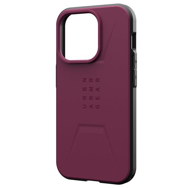 UAG Civilian Backcover MagSafe iPhone 15 Pro - Bordeaux