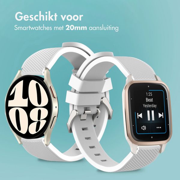 imoshion Flexibel Siliconen bandje - Universeel 20 mm aansluiting - Wit