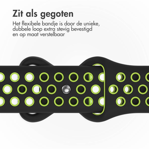 imoshion Sport⁺ bandje Apple Watch Series 1 t/m 11 / SE / Ultra (44/45/46/49 mm) - Maat M/L - Black Volt