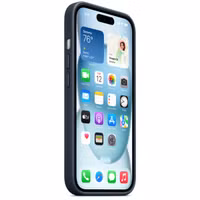 Apple FineWoven Backcover MagSafe Apple iPhone 15 - Pacific Blue