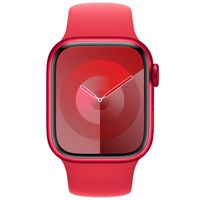 Apple Sport Band Apple Watch Series 1 t/m 9 / SE (38/40/41 mm) | Series 10 / 11 (42 mm) - Maat M/L - (Product) Red