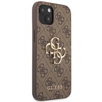 Guess 4G Metal Logo Backcover Apple iPhone 13 Mini - Bruin