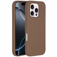 Accezz Liquid Silicone Backcover met MagSafe Apple iPhone 16 Pro - Light Brown