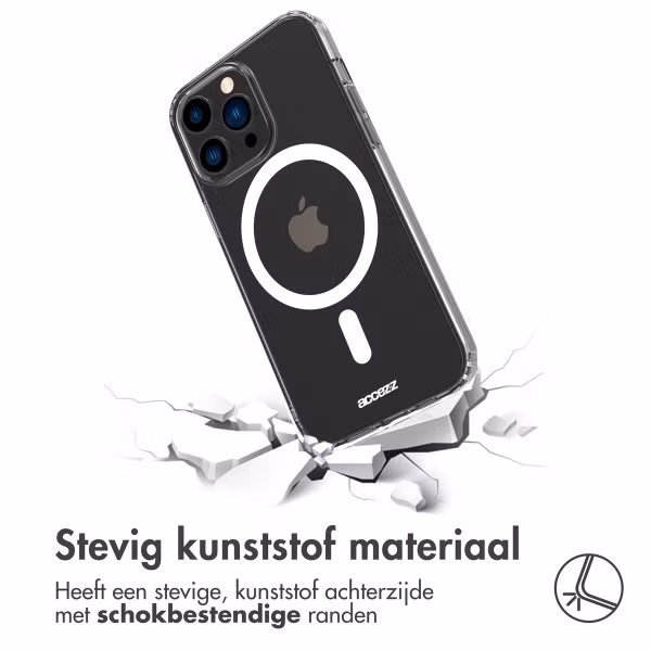 Accezz Clear Backcover met MagSafe Apple iPhone 14 Pro - Transparant